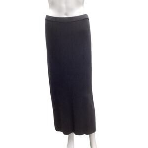 Super Vintage Laura Ashley Skirt Women’s Size M Long Fine Knit Black